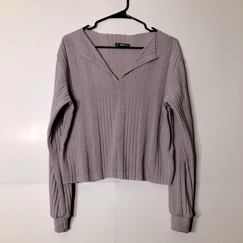 3/$20 SHEIN Long Sleeve Sweater Dusty Purple XS